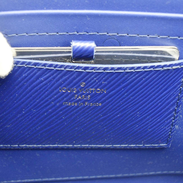 LOUIS VUITTON Twist MM Epi grained leather Shoulder Bag Dot Blue