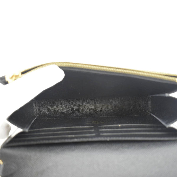 LOUIS VUITTON Twist Sequin Bird Epi Leather Chain Clutch Black