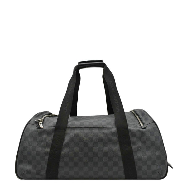 LOUIS VUITTON Damier Graphite Rolling Travel Bag Black back side