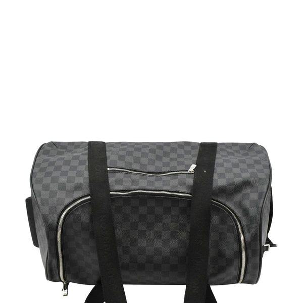 LOUIS VUITTON Damier Graphite Rolling Travel Bag Black upper look