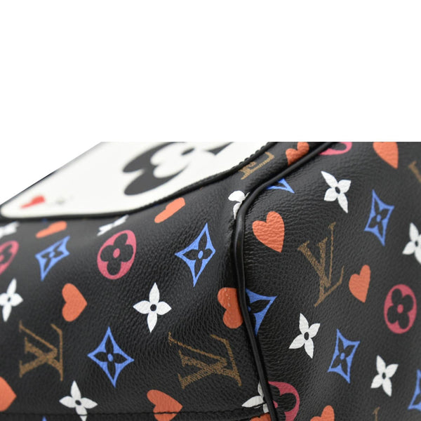 LOUIS VUITTON Game On Neverfull MM Monogram Canvas Tote Bag Black