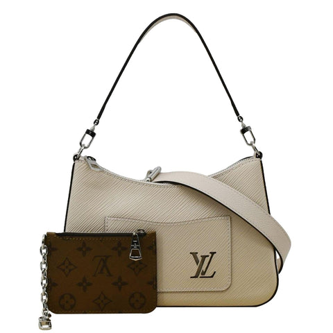 LOUIS VUITTON Marelle Epi Leather Shoulder Bag Beige
