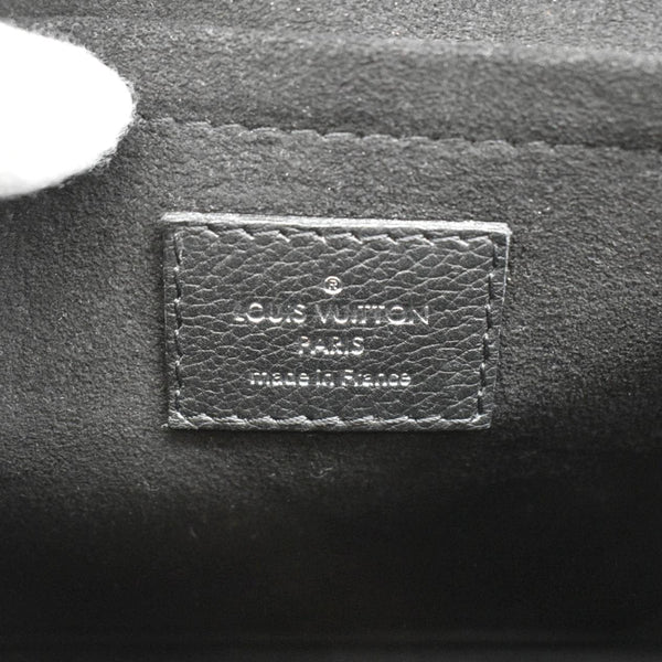 LOUIS VUITTON Mylockme Leather Chain Crossbody Bag Black