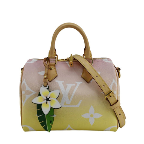 LOUIS VUITTON Speedy Bandouliere 25 By The Pool Giant Monogram Shoulder Bag Multicolor