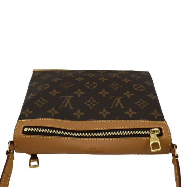 LOUIS VUITTON Saumur PM Monogram Canvas Crossbody Bag Brown