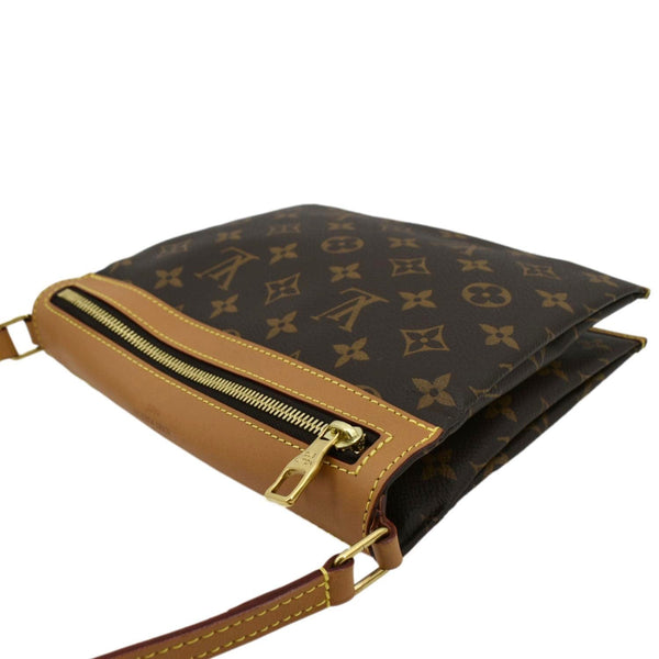 LOUIS VUITTON Saumur PM Monogram Canvas Crossbody Bag Brown