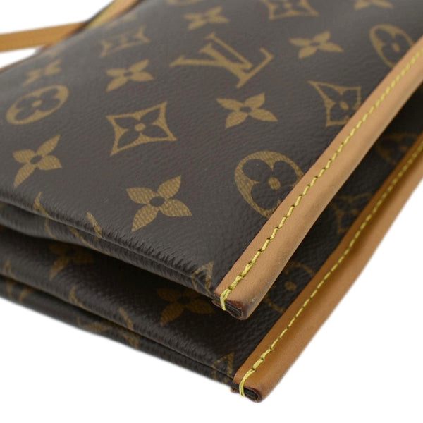 LOUIS VUITTON Saumur PM Monogram Canvas Crossbody Bag Brown