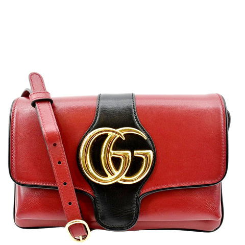 GUCCI Arli Small Leather Shoulder Bag Red 550129