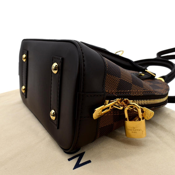 Dark Brown damier Ebene / DE Leather Strap for LV Artsy 