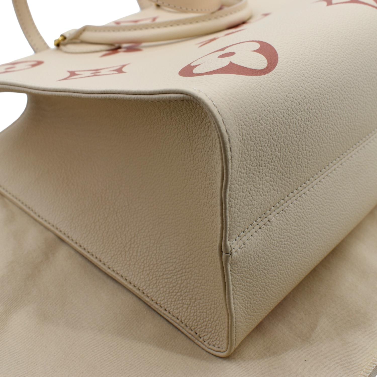 Louis Vuitton - Onthego mm Tote Bag - Cream - Monogram Leather - Women - Luxury