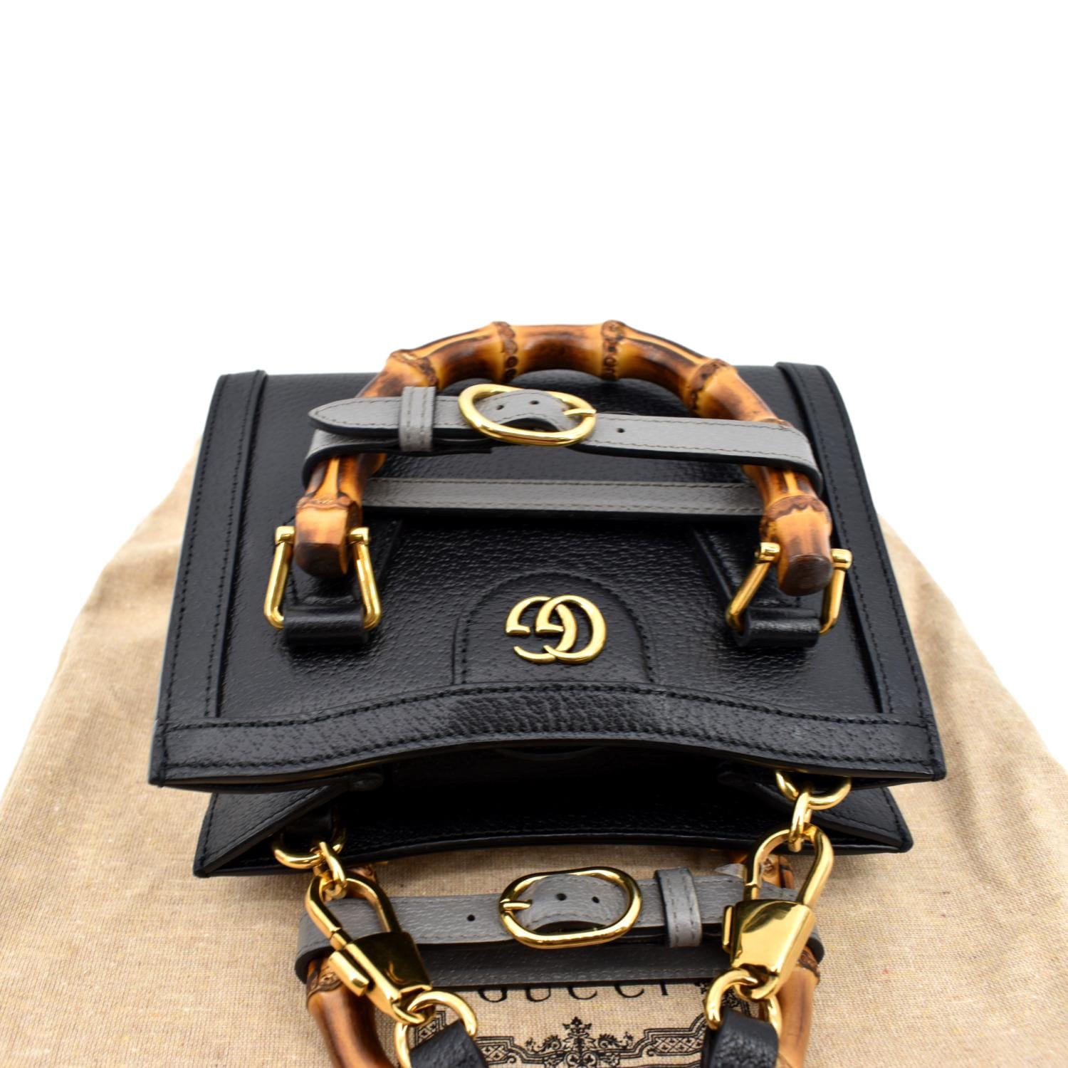Gucci Diana mini tote bag in black leather