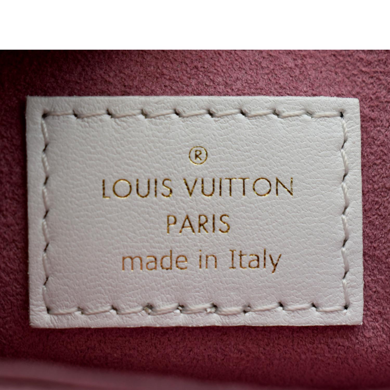 Louis Vuitton Pattern Print, White Monogram Lambskin Garden Coussin PM