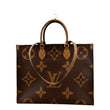 LOUIS VUITTON Onthego GM Giant Monogram Canvas Tote Shoulder Bag Brown