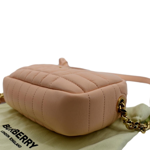 BURBERRY Lola Camera Mini Мягчайшая рубашечка в клетку burberry s м нюансeather Shoulder Bag Dusky Pink