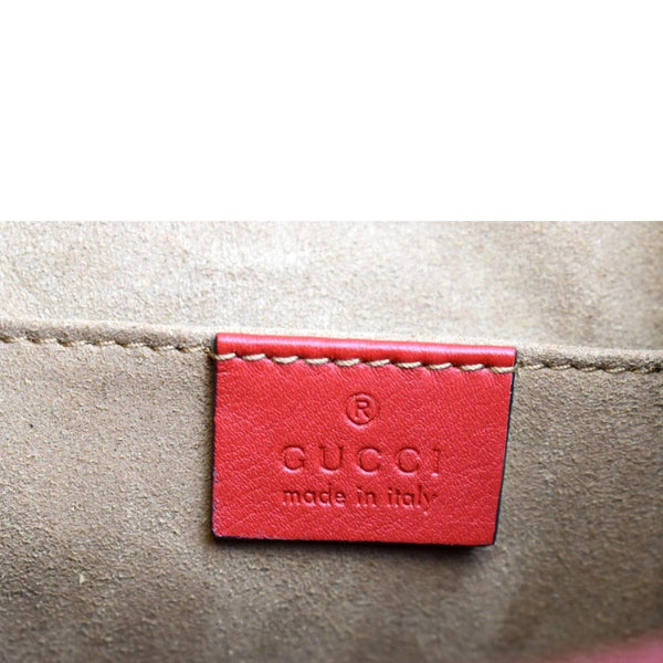 GUCCI Padlock GG Supreme Canvas Leather Backpack Red 498194