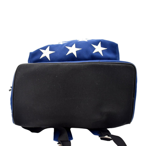 YVES SAINT LAURENT American Flag Canvas Backpack Bag Red