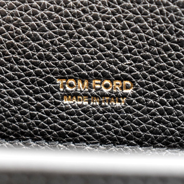 TOM FORD Tara T-Clasp Mini Leather Shoulder Bag Black