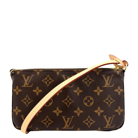 LOUIS VUITTON Pochette Accessoires Monogram Canvas Pouch Bag Brown