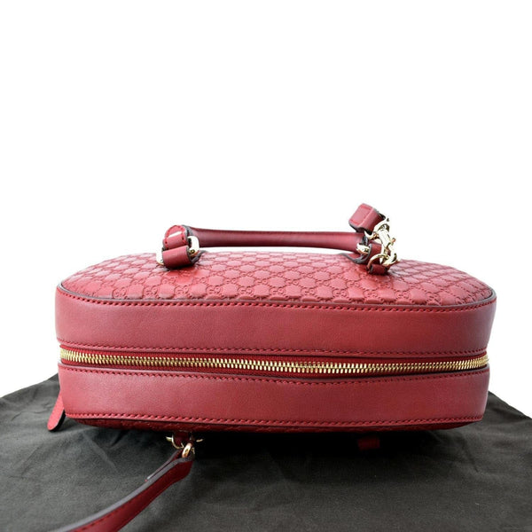 GUCCI Microguccissima Small Leather Crossbody Bag Red 510286