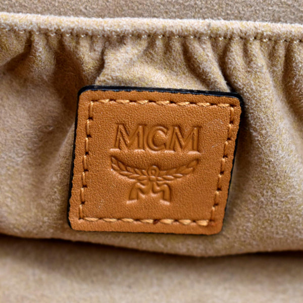 MCM Rockstar Monogram Visetos Vanity Case Cognac