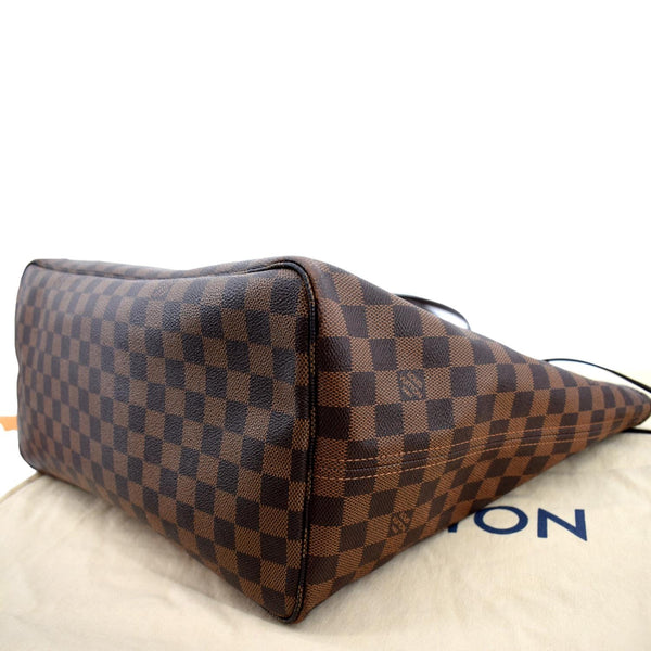 LOUIS VUITTON Neverfull GM Damier Ebene Tote Shoulder Bag Brown