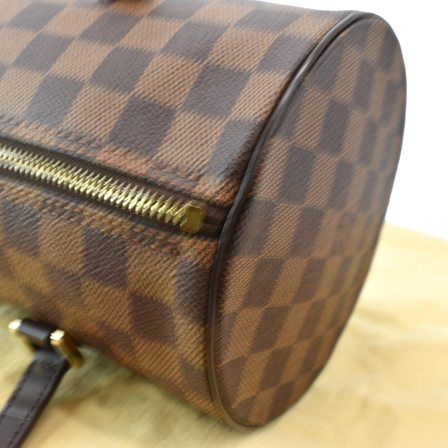 Louis Vuitton - Damier Ebene Canvas Leather Papillon Pouch Bag' In Brown, ModeSens
