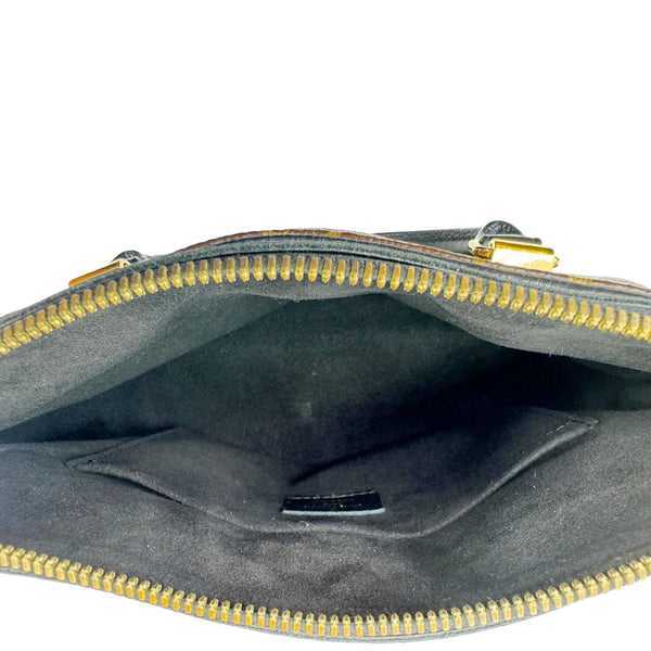 LOUIS VUITTON Pallas BB Monogram Canvas Shoulder Bag Black