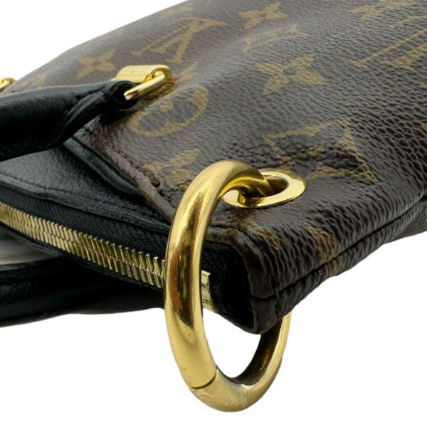 LOUIS VUITTON Pallas BB Monogram Canvas Shoulder Bag Black