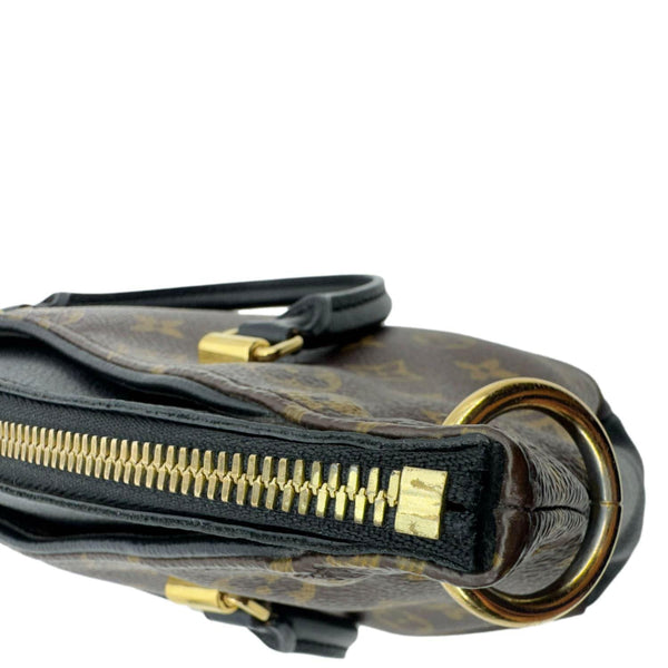 LOUIS VUITTON Pallas BB Monogram Canvas Shoulder Bag Black