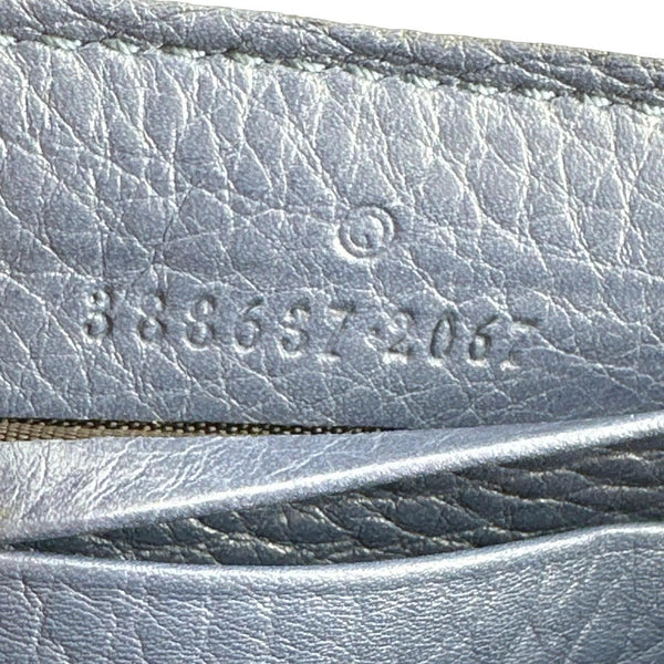 GUCCI GG Supreme Zip Around Wallet Blue 388637