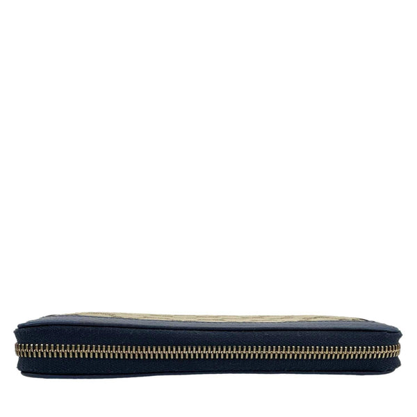 GUCCI GG Supreme Zip Around Wallet Blue 388637