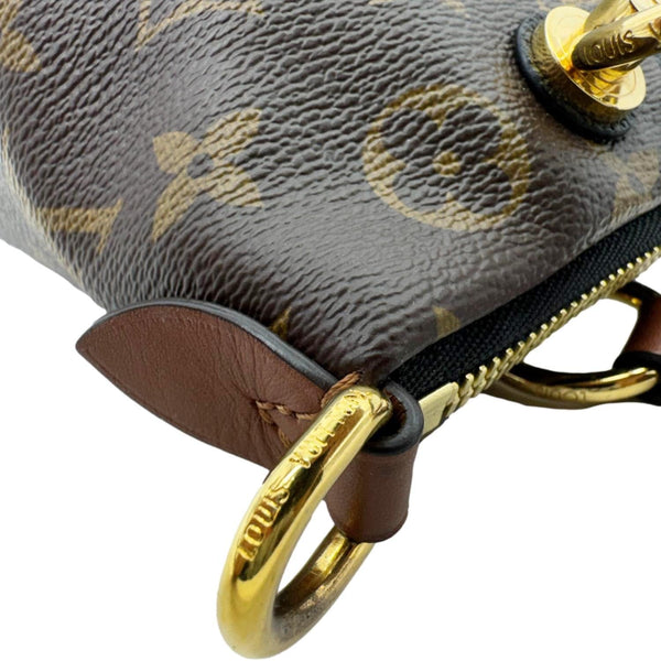 LOUIS VUITTON V MM Monogram Canvas Tote Bag Black