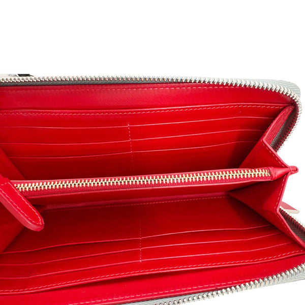 CHRISTIAN LOUBOUTIN Panettone Studded Spiked Leather Long Wallet Blue