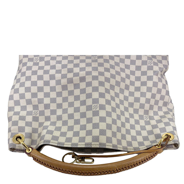 LOUIS VUITTON Artsy MM Damier Azur Hobo Bag White