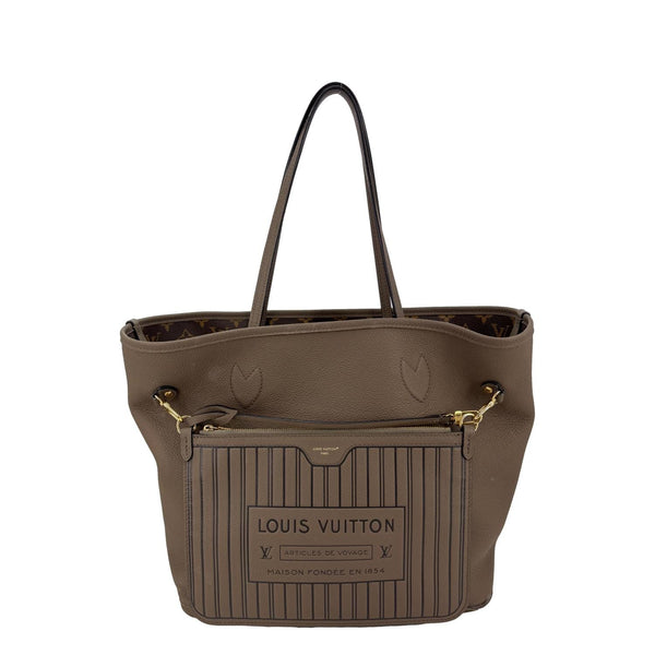 LOUIS VUITTON Neverfull MM Inside Out Monogram Canvas Tote Bag Brown