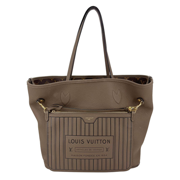 LOUIS VUITTON Neverfull MM Inside Out Monogram Canvas Tote Bag Brown