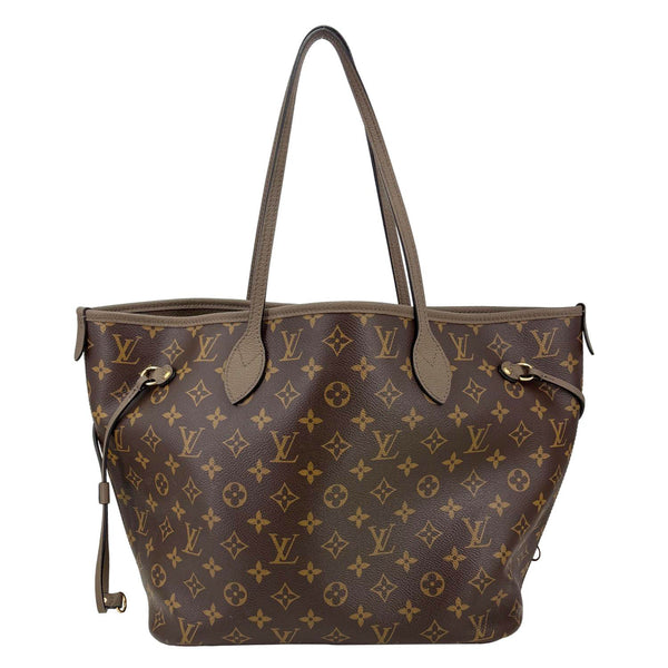 LOUIS VUITTON Neverfull MM Inside Out Monogram Canvas Tote Bag Brown