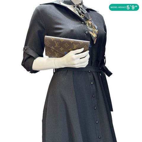 LOUIS VUITTON Josephine Monogram Canvas Wallet Brown