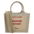 CHRISTIAN DIOR Book Small Madame Bovary Oblique Embroidered Lace Tote Bag Off White