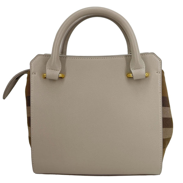 BURBERRY ハンドバッグ ベージュ BURBERRY Banwell Mini Calfskin Leather Tote Bag Beige