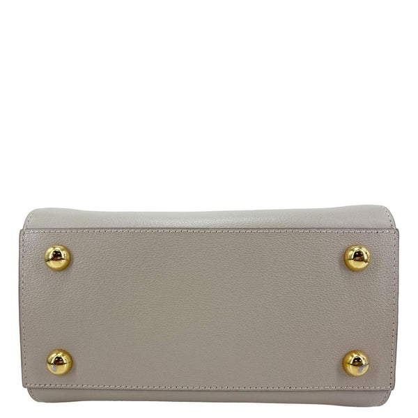 BURBERRY Banwell Mini Calfskin Leather Tote Bag Beige
