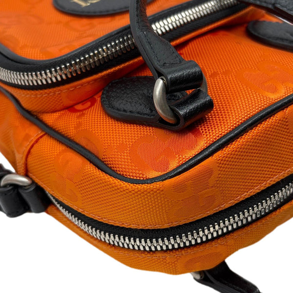 GUCCI Off The Grid Nylon Monogram Shoulder Bag Orange 625850
