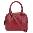 GUCCI Dome Mini Embossed Leather Crossbody Bag Red 449654