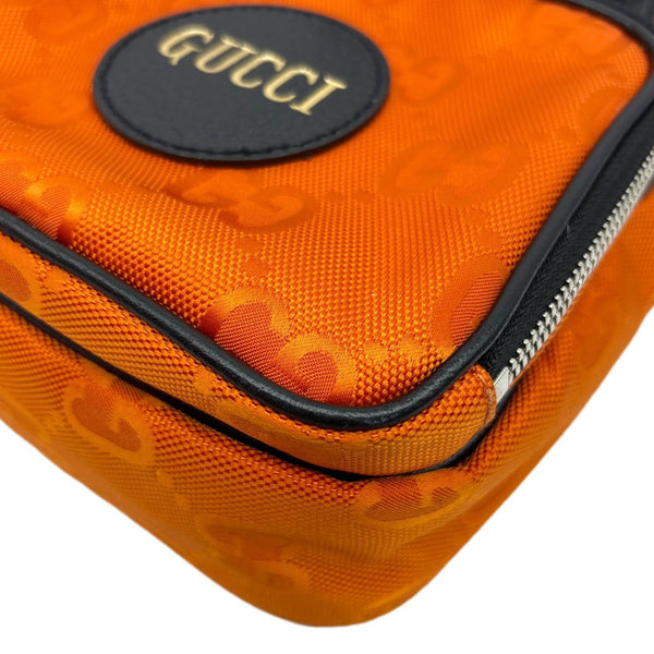 GUCCI Off The Grid Nylon Monogram Shoulder Bag Orange 625850