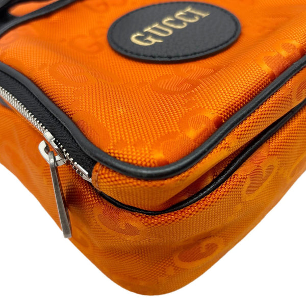 GUCCI Off The Grid Nylon Monogram Shoulder Bag Orange 625850
