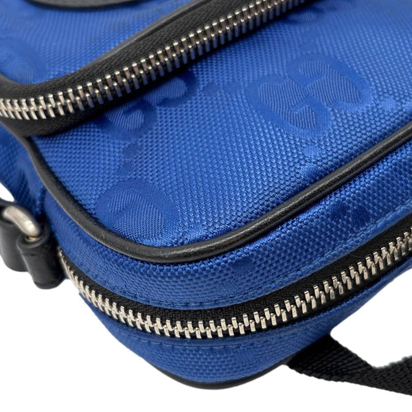 GUCCI Off The Grid Mini GG Nylon Crossbody Bag Blue 643882