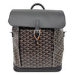 GOYARD Alpin MM Canvas Leather Backpack Bag Black