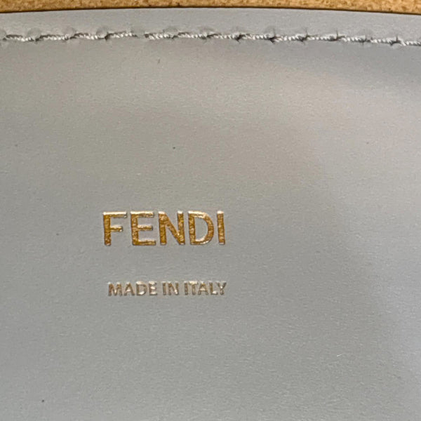 FENDI Sunshine Medium Leather Tote Bag Light Blue