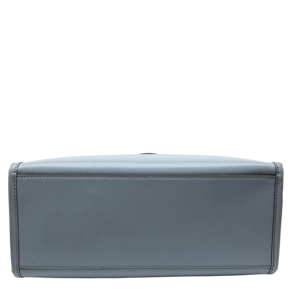 FENDI Sunshine Medium Leather Tote Bag Light Blue