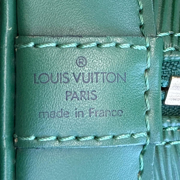 LOUIS VUITTON Alma PM Epi Leather Satchel Bag Green